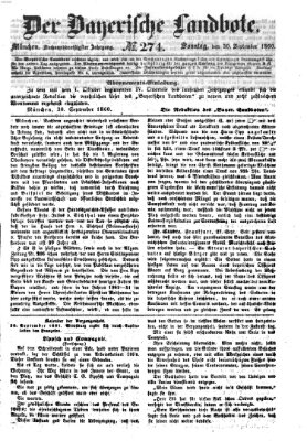 Der Bayerische Landbote Sonntag 30. September 1860