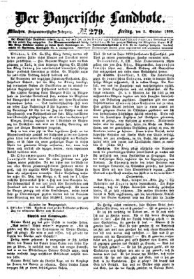 Der Bayerische Landbote Freitag 5. Oktober 1860