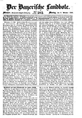 Der Bayerische Landbote Montag 8. Oktober 1860