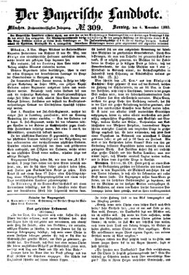 Der Bayerische Landbote Sonntag 4. November 1860