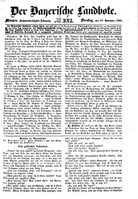 Der Bayerische Landbote Dienstag 27. November 1860