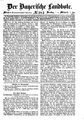 Der Bayerische Landbote Dienstag 1. Januar 1861