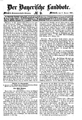 Der Bayerische Landbote Mittwoch 9. Januar 1861