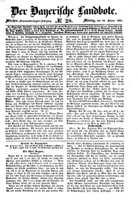 Der Bayerische Landbote Montag 28. Januar 1861