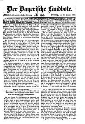 Der Bayerische Landbote Sonntag 24. Februar 1861