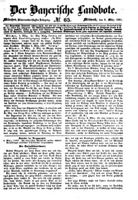 Der Bayerische Landbote Mittwoch 6. März 1861