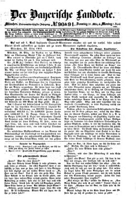 Der Bayerische Landbote Sonntag 31. März 1861