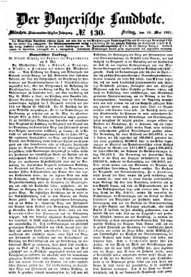 Der Bayerische Landbote Freitag 10. Mai 1861