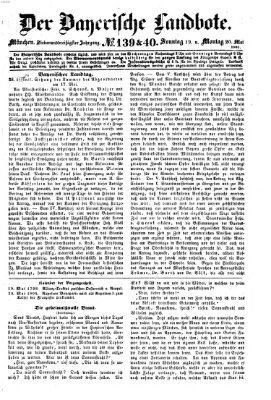 Der Bayerische Landbote Montag 20. Mai 1861