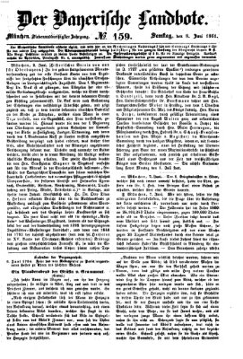 Der Bayerische Landbote Samstag 8. Juni 1861