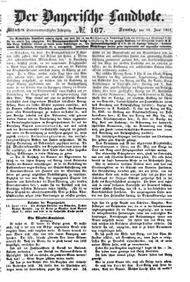 Der Bayerische Landbote Sonntag 16. Juni 1861