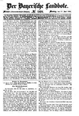 Der Bayerische Landbote Montag 17. Juni 1861