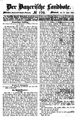 Der Bayerische Landbote Mittwoch 19. Juni 1861