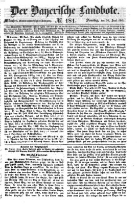 Der Bayerische Landbote Sonntag 30. Juni 1861