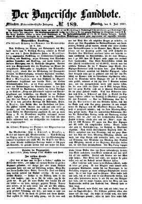 Der Bayerische Landbote Montag 8. Juli 1861