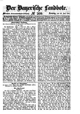 Der Bayerische Landbote Sonntag 28. Juli 1861