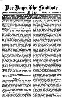 Der Bayerische Landbote Montag 2. September 1861