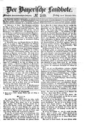 Der Bayerische Landbote Freitag 6. September 1861