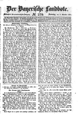 Der Bayerische Landbote Sonntag 6. Oktober 1861