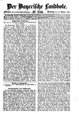 Der Bayerische Landbote Sonntag 13. Oktober 1861