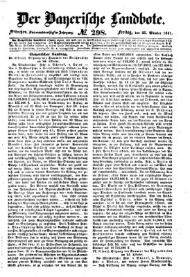 Der Bayerische Landbote Freitag 25. Oktober 1861