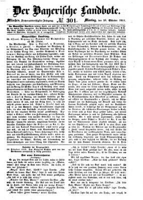 Der Bayerische Landbote Montag 28. Oktober 1861