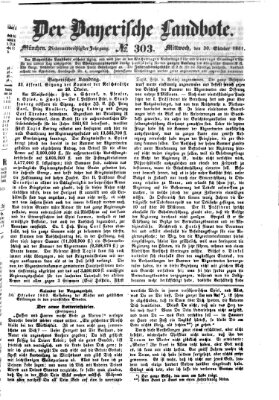 Der Bayerische Landbote Mittwoch 30. Oktober 1861