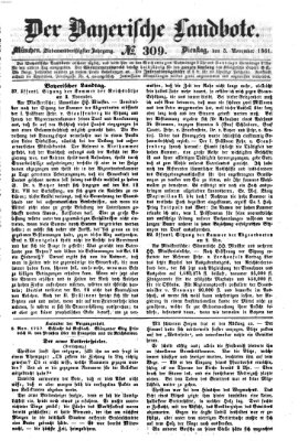 Der Bayerische Landbote Dienstag 5. November 1861