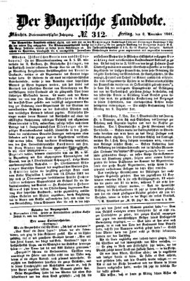 Der Bayerische Landbote Freitag 8. November 1861