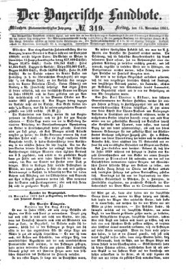 Der Bayerische Landbote Freitag 15. November 1861