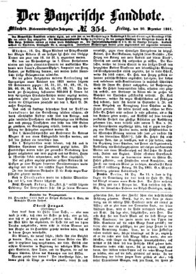 Der Bayerische Landbote Freitag 20. Dezember 1861