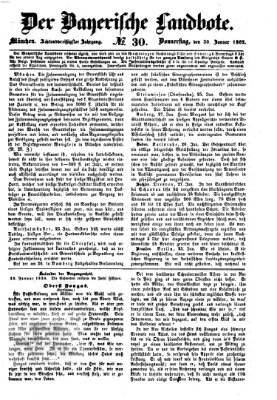 Der Bayerische Landbote Donnerstag 30. Januar 1862