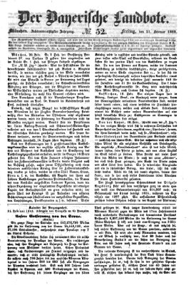 Der Bayerische Landbote Freitag 21. Februar 1862