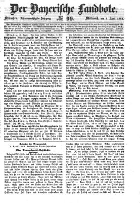 Der Bayerische Landbote Mittwoch 9. April 1862