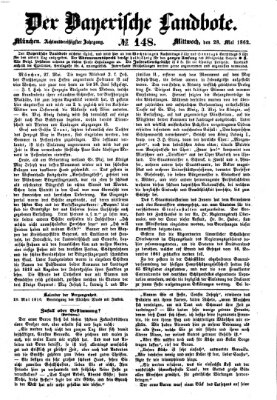 Der Bayerische Landbote Mittwoch 28. Mai 1862