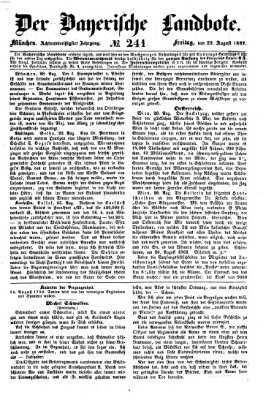 Der Bayerische Landbote Freitag 29. August 1862