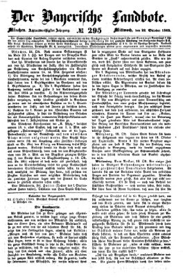 Der Bayerische Landbote Mittwoch 22. Oktober 1862