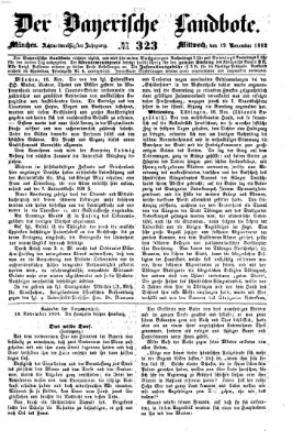 Der Bayerische Landbote Mittwoch 19. November 1862