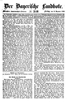 Der Bayerische Landbote Freitag 12. Dezember 1862