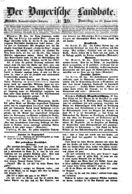 Der Bayerische Landbote Donnerstag 29. Januar 1863