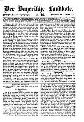 Der Bayerische Landbote Mittwoch 18. Februar 1863