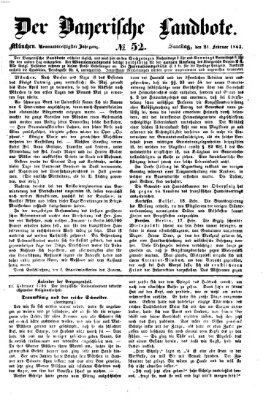 Der Bayerische Landbote Samstag 21. Februar 1863