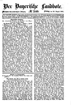 Der Bayerische Landbote Freitag 28. August 1863