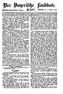 Der Bayerische Landbote Sonntag 4. Oktober 1863