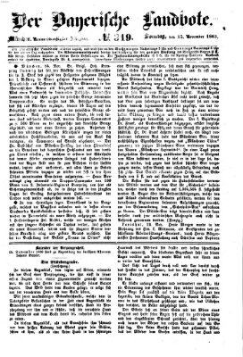 Der Bayerische Landbote Sonntag 15. November 1863