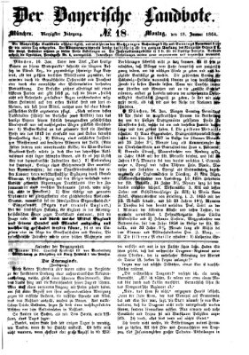 Der Bayerische Landbote Montag 18. Januar 1864