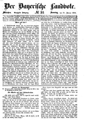 Der Bayerische Landbote Sonntag 31. Januar 1864