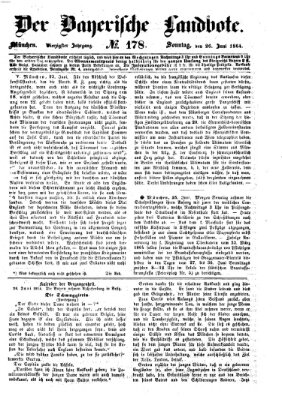 Der Bayerische Landbote Sonntag 26. Juni 1864