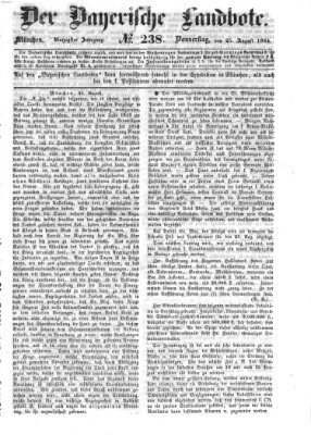 Der Bayerische Landbote Donnerstag 25. August 1864