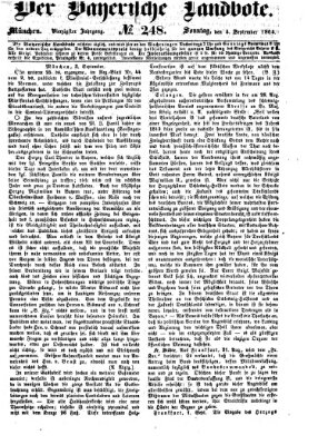 Der Bayerische Landbote Sonntag 4. September 1864